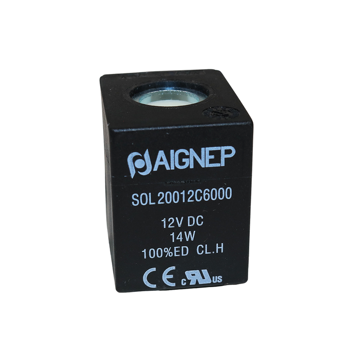 AIGNEP Solenoid Coil 12VDC 14W 30mm - SOL20012C6000