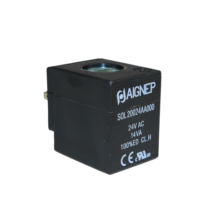 AIGNEP Solenoid Coil 24VAC 14VA 30mm - SOL20024AA000