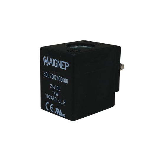 AIGNEP Solenoid Coil 24VDC 14W 30mm - SOL20024C6000
