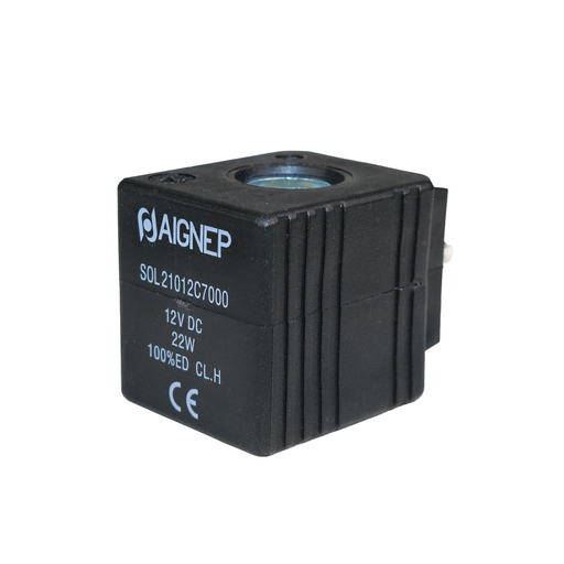 AIGNEP Solenoid Coil 12VDC 22W 36mm -  SOL21012C7000