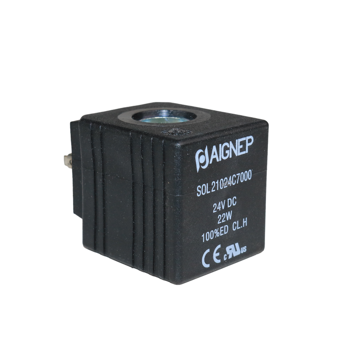 AIGNEP Solenoid Coil 24VDC 22W 36mm -  SOL21024C7000