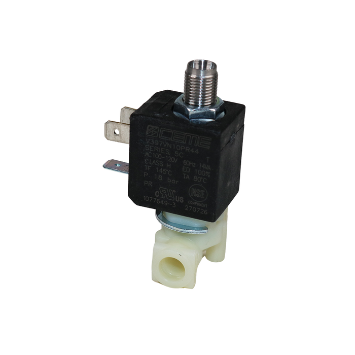 CEME V397VN10PR44 Solenoid Valve Fast Connection 3/2 WAY Normally Closed (N.C) (100-120VAC 60Hz)