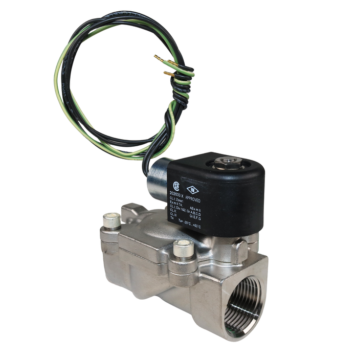 AIGNEP X4C09125VHN Explosion-Proof Solenoid Valve – ATEX 1" NPT 2/2 WAY Normally Closed (N.C) HAZLOC Class 1 - Division 1
