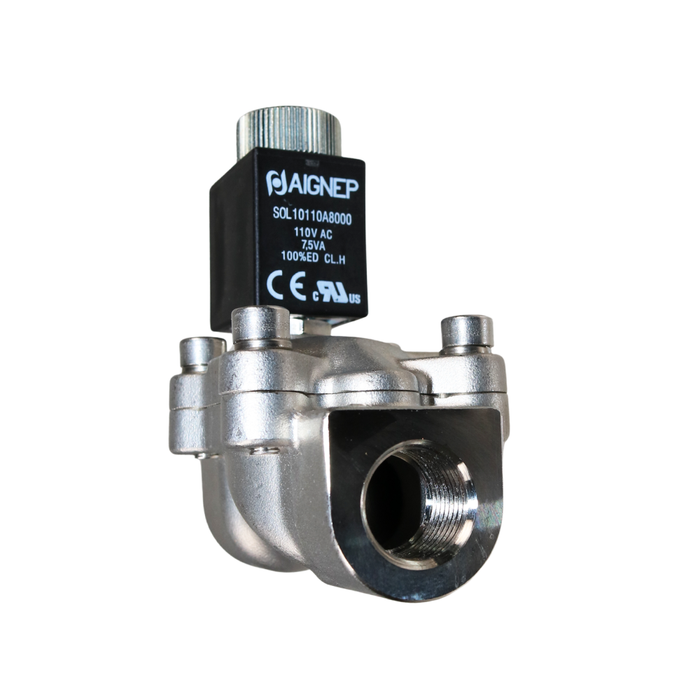 AIGNEP X4F04214N0C Solenoid Valve 3/8" G 2/2 WAY Normally Open (N.O)