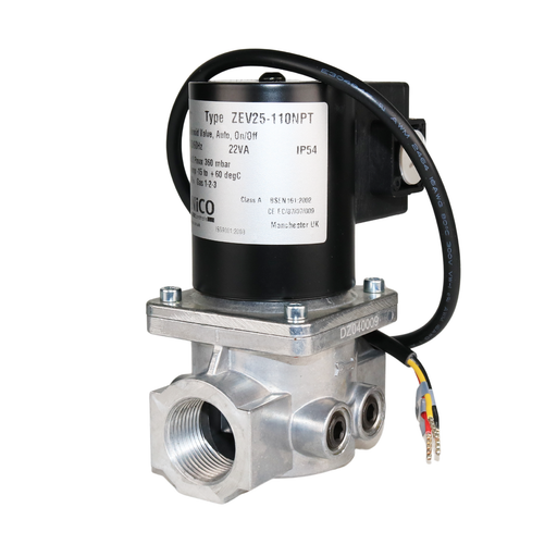 BANICO ZEV25-110VAC-NPT Gas Shut-Off Solenoid Valve 1" NPT 2/2 WAY Normally Closed (N.C)