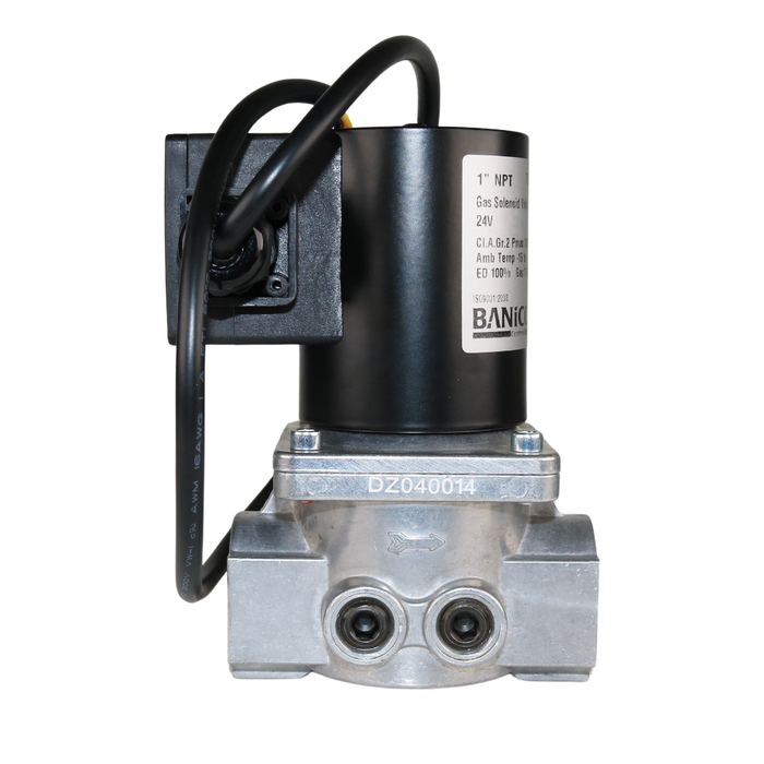 BANICO ZEV25-24VDC-NPT Gas Shut-Off Solenoid Valve 1" NPT 2/2 WAY Normally Closed (N.C)