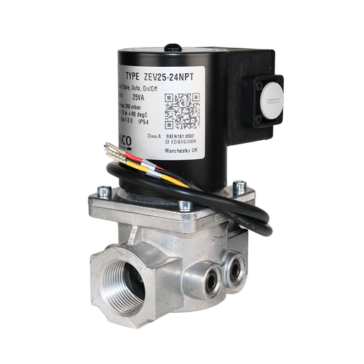 BANICO ZEV25-24VAC-NPT Gas Shut-Off Solenoid Valve 1" NPT 2/2 WAY Normally Closed (N.C)