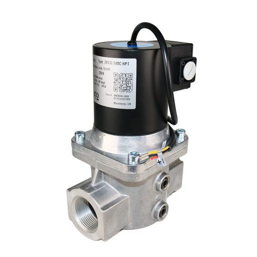 BANICO ZEV32-24VDC-NPT Gas Shut-Off Solenoid Valve 1-1/4" NPT 2/2 WAY Normally Closed (N.C)