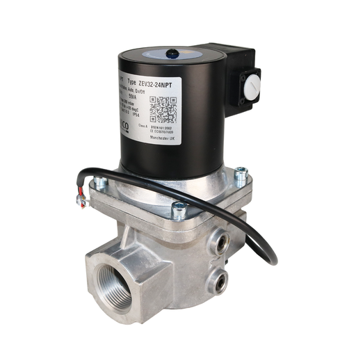 BANICO ZEV32-24VAC-NPT Gas Shut-Off Solenoid Valve 1-1/4" NPT 2/2 WAY Normally Closed (N.C)