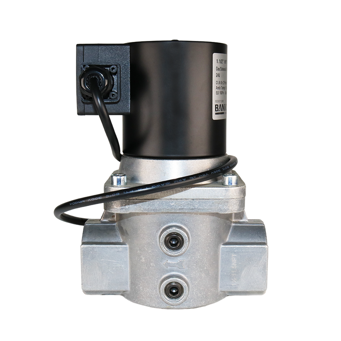 BANICO ZEV40-24VDC-NPT Gas Shut-Off Solenoid Valve 1-1/2" NPT 2/2 WAY Normally Closed (N.C)