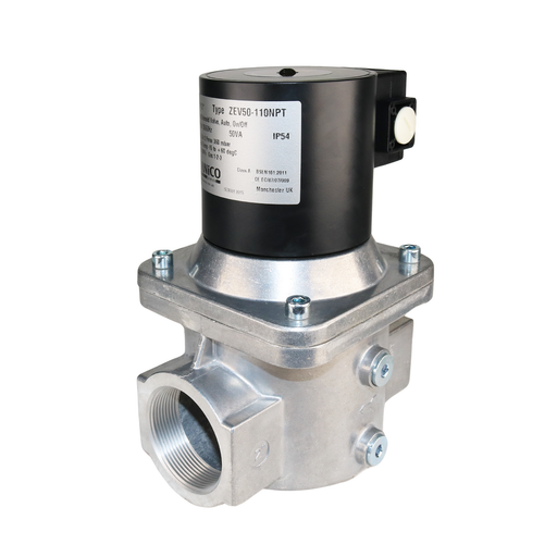 BANICO ZEV50-110VAC-NPT Gas Shut-Off Solenoid Valve 2" NPT 2/2 WAY Normally Closed (N.C)