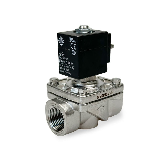 ODE | 21IN5K1V200-IH Solenoid Valve 3/4" NPT N.C 2/2 WAY - Solenoid Valve - ODE